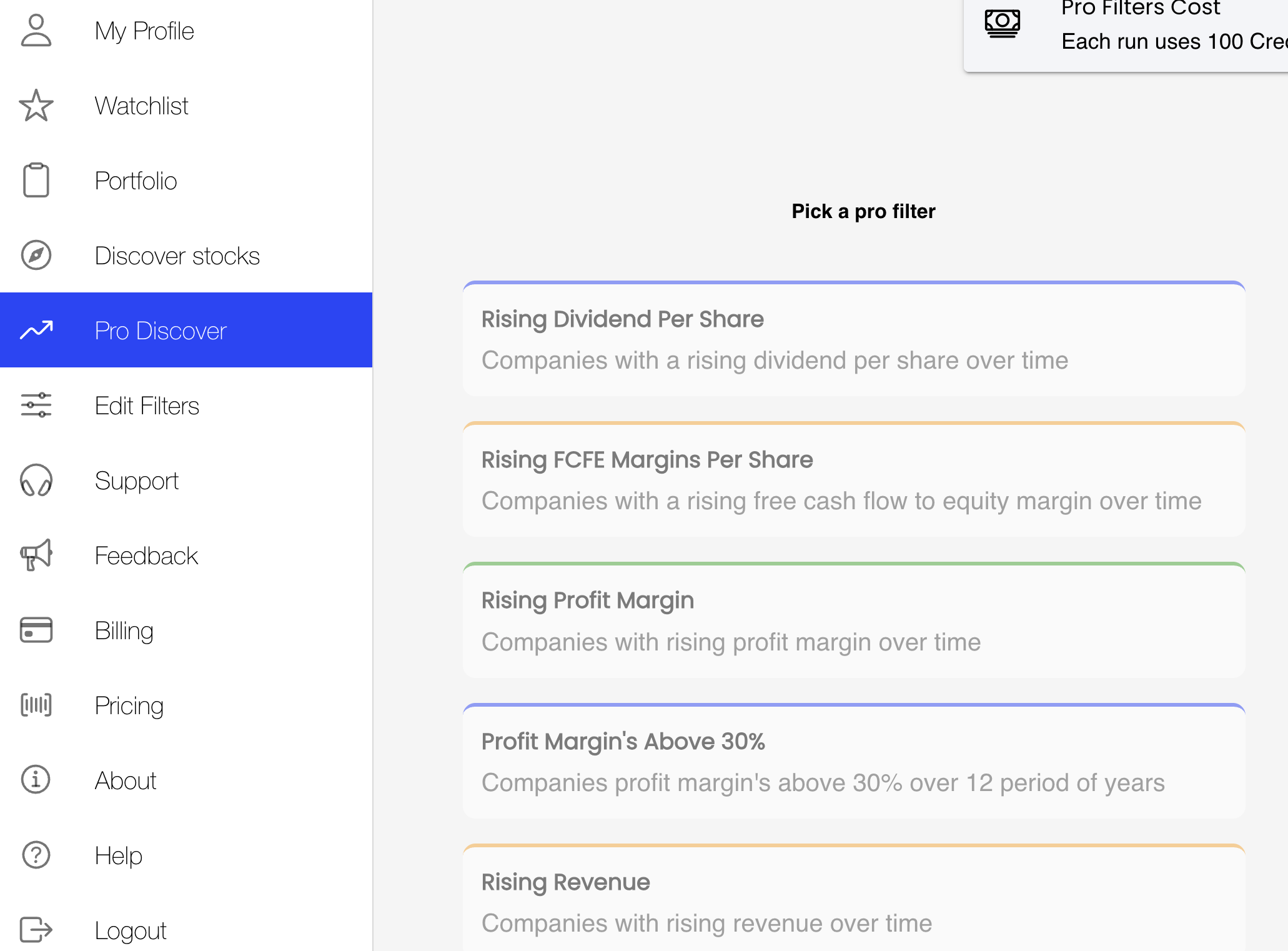 Pro Discover Selected