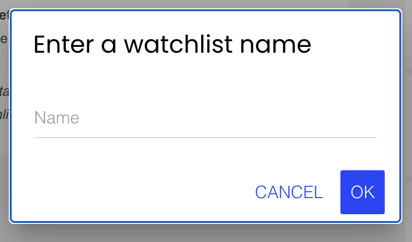 Watchlist Name